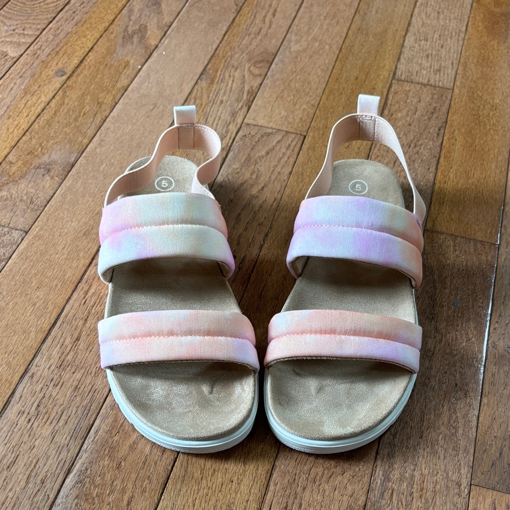 NWOT Cat & Jack Kids Sandals - Pink and Tan